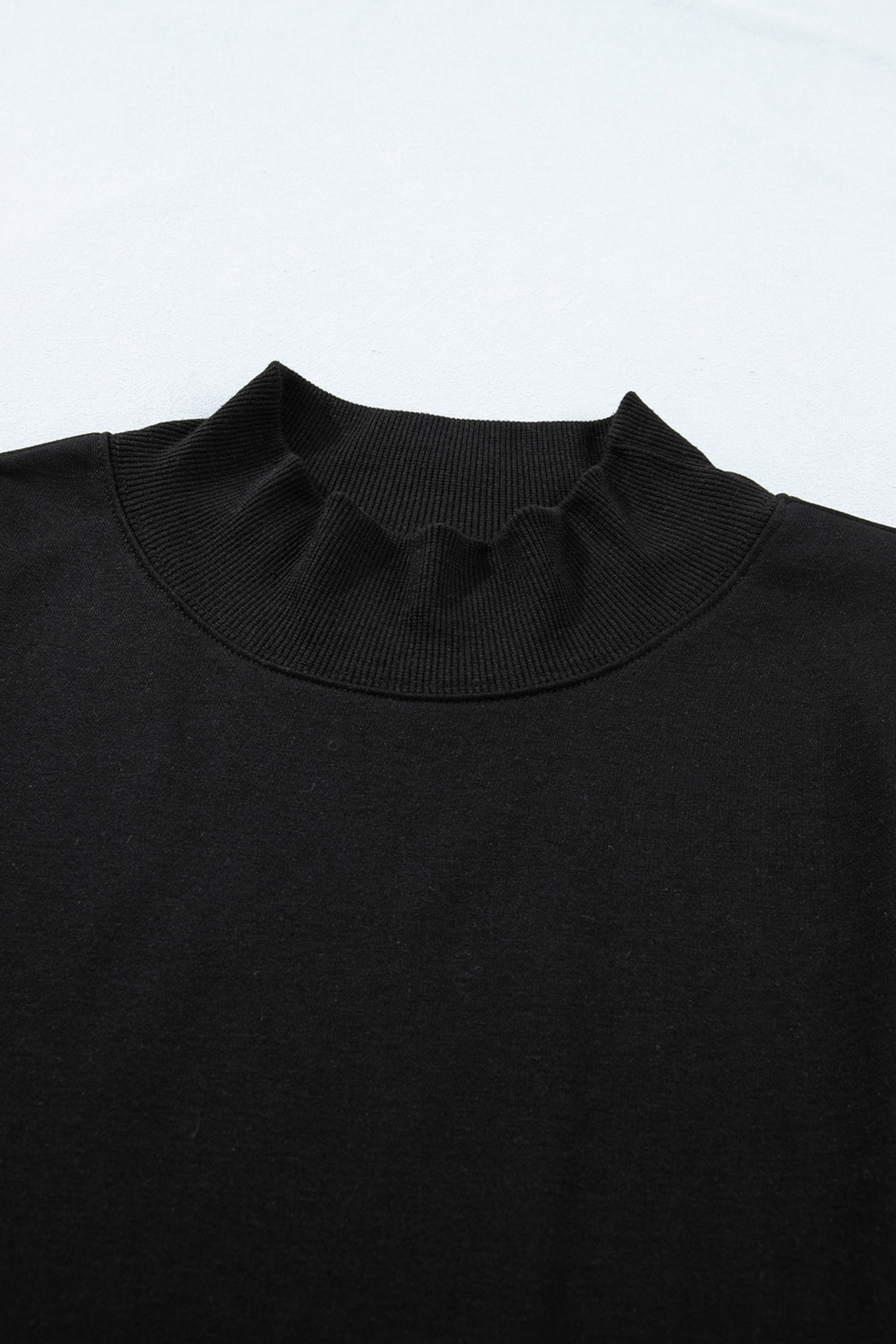 Danae | Mock Neck Cap Sleeve Relaxed Top for Everyday Layering