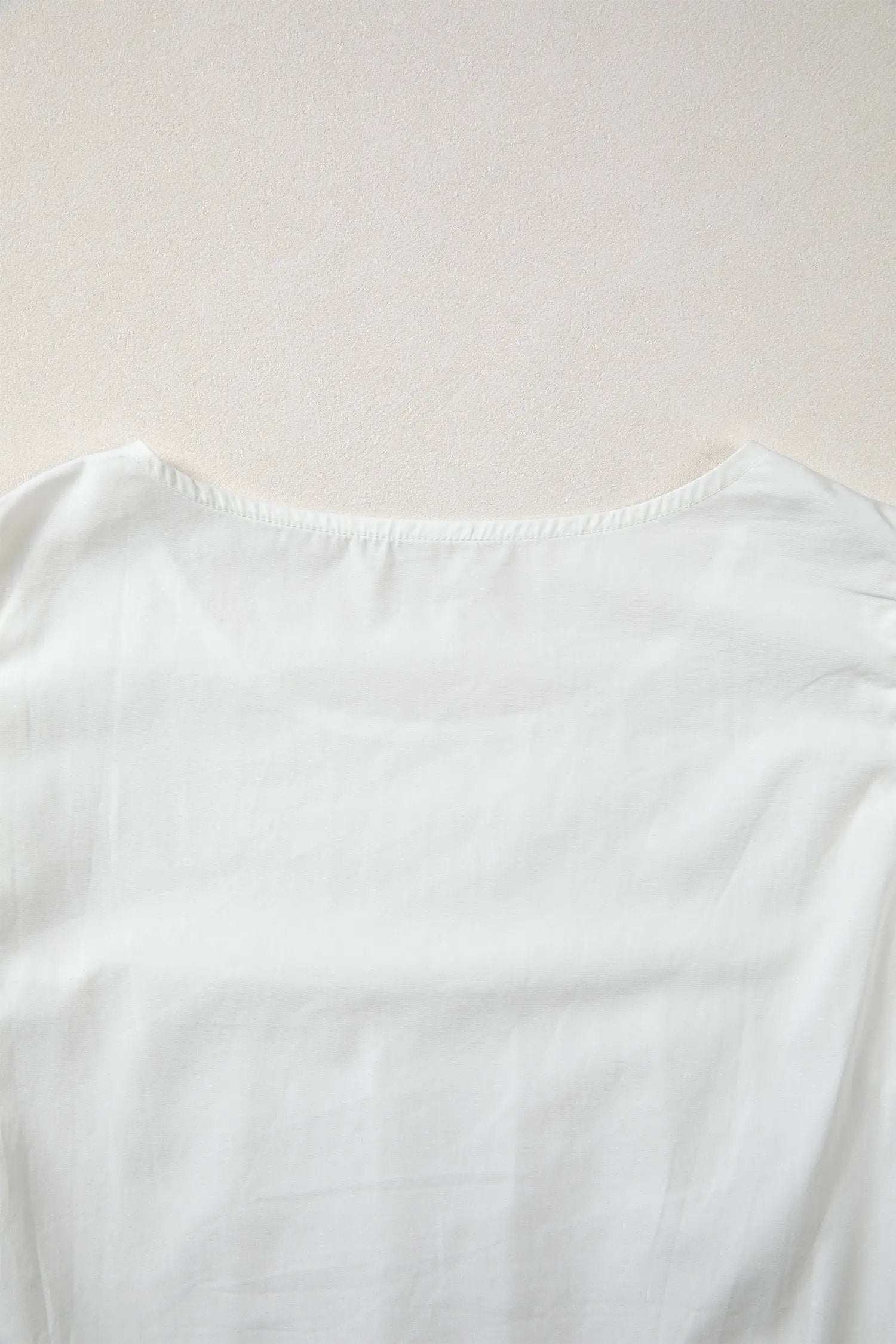 Josette | Lace Trimmed Flutter Sleeve Pleated Blouse for Women