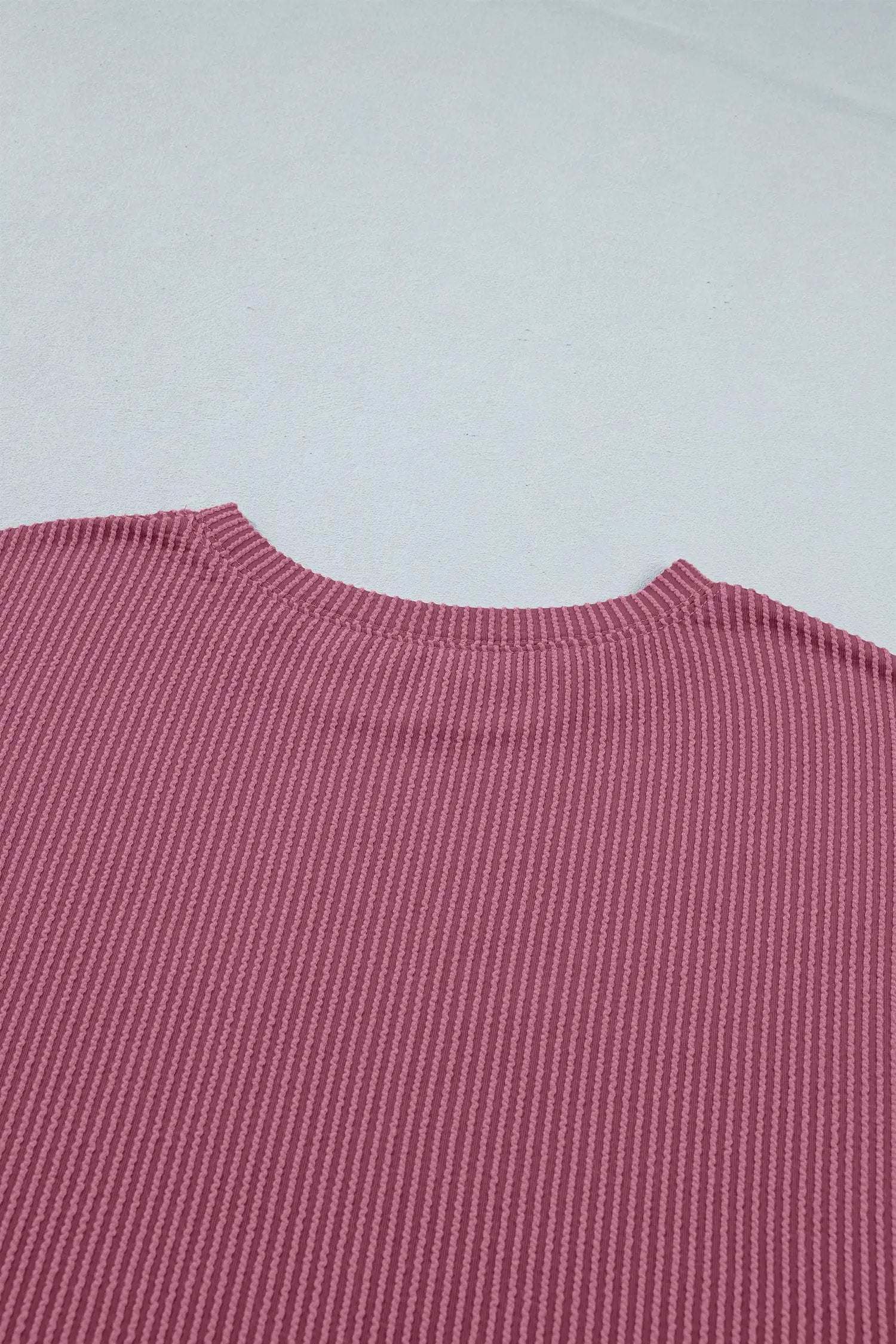 Wrenna | Ribbed Twist Front Tee and Drawstring Shorts Two Piece Set