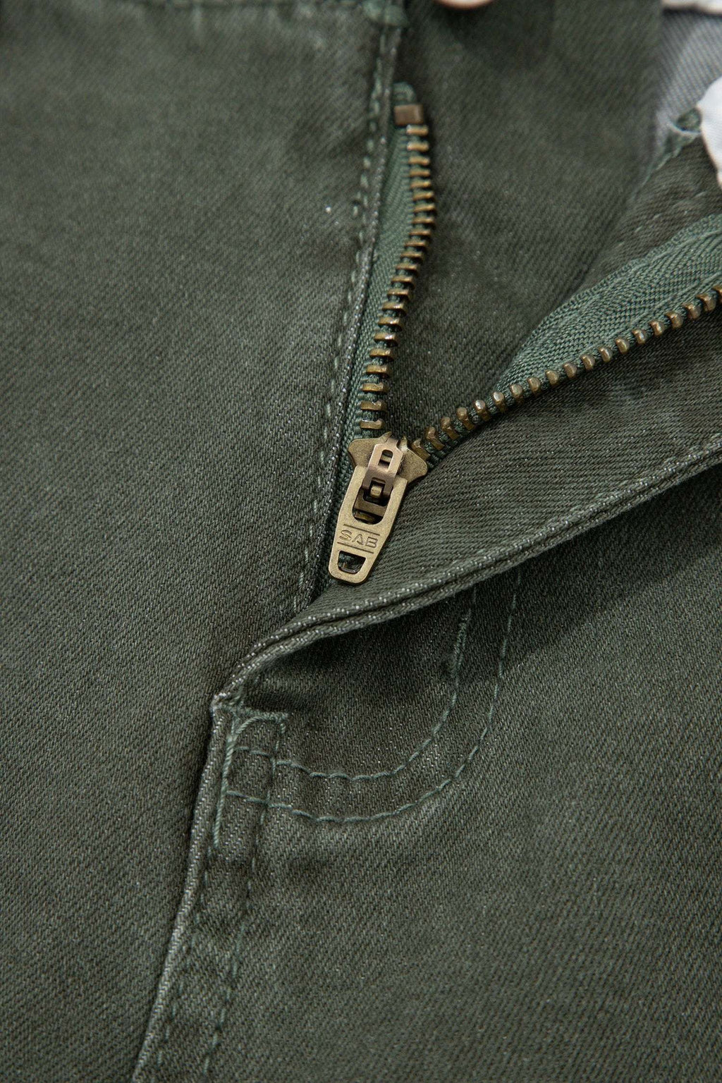 Bellina | High Rise Two Button Flare Jeans for Women with Clean Straight Seams