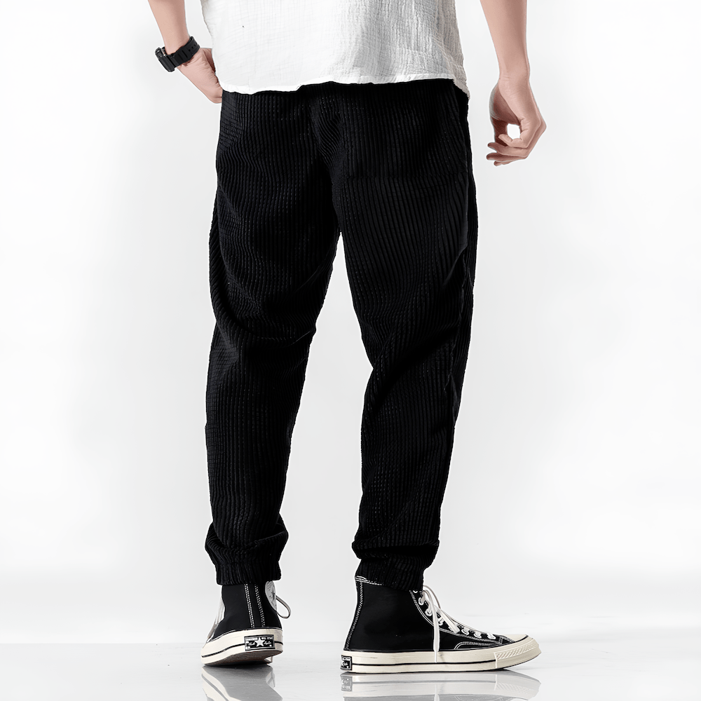 Corvino | Soft Velvet Tailored Pants for Men with Warm Cool Weather Comfort
