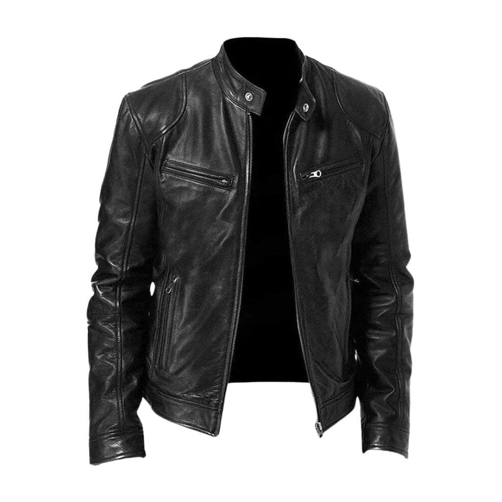 Navello | Soft Faux Leather Moto Jacket for Evening and City Wear