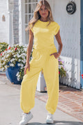 Genevra | Cropped Tank and Drawstring Jogger Two Piece Set