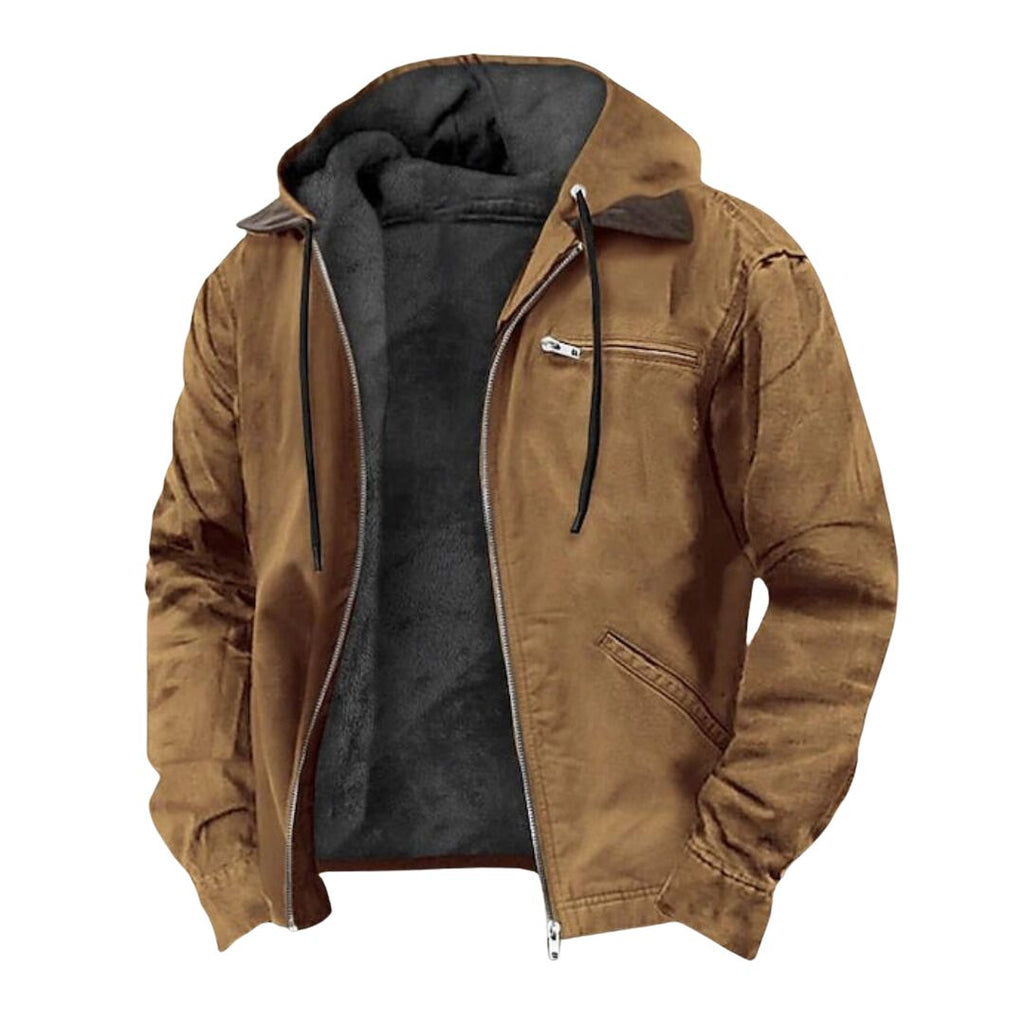 Corvino | Wool Lined Hooded Jacket for Cold Weather Everyday Wear