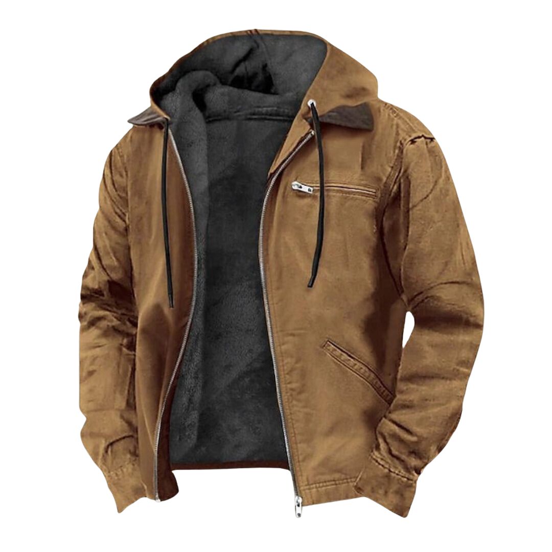 Corvino | Wool Lined Hooded Jacket for Cold Weather Everyday Wear