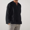 Brenzo | Long Sleeve Breathable Linen Shirt for Summer Evenings and Travel