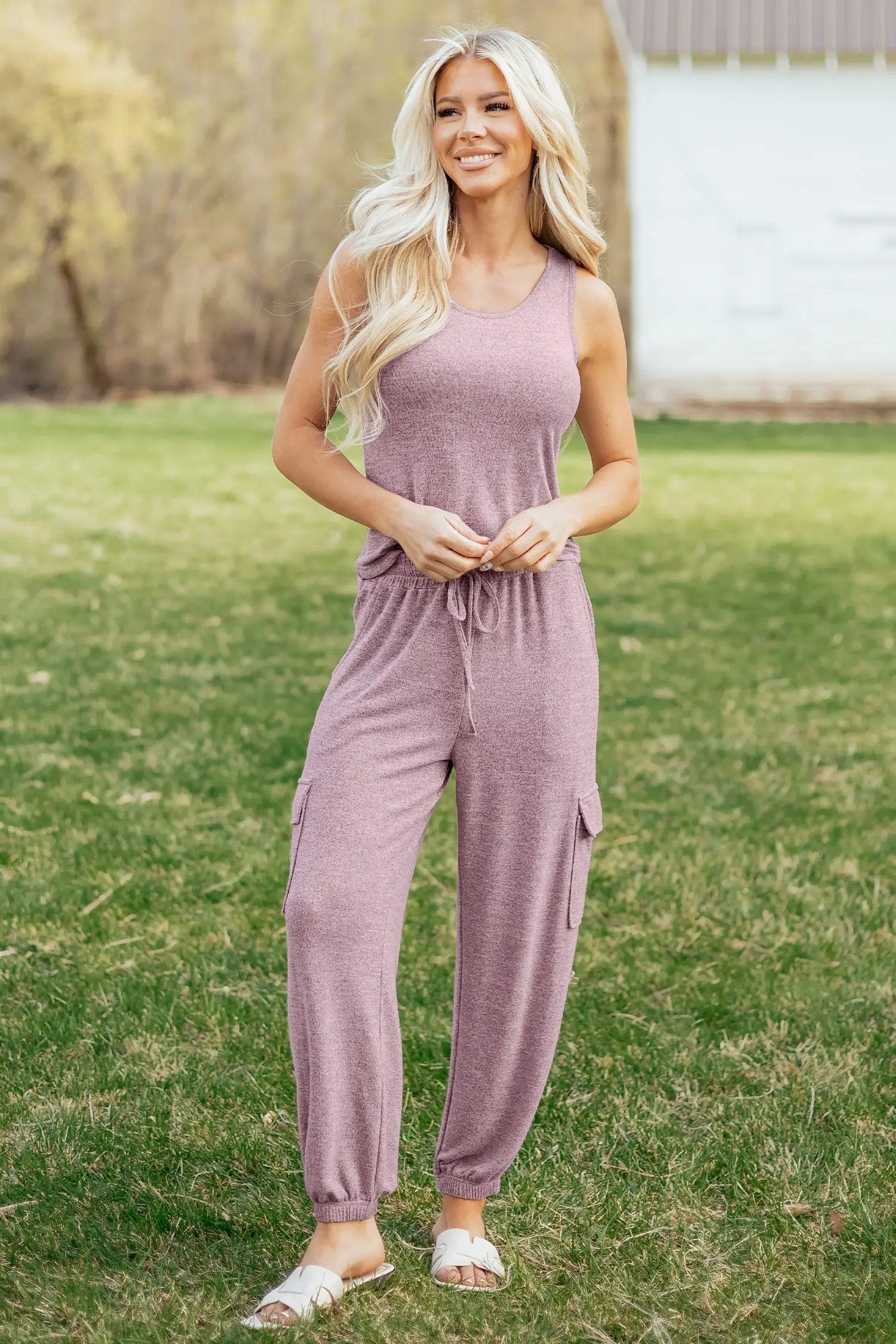 Verena | Sleeveless Tank and Drawstring Jogger Two Piece Set