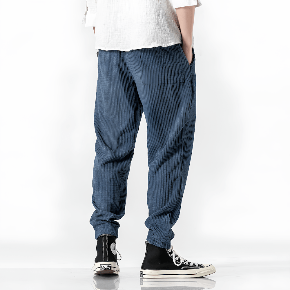 Corvino | Soft Velvet Tailored Pants for Men with Warm Cool Weather Comfort