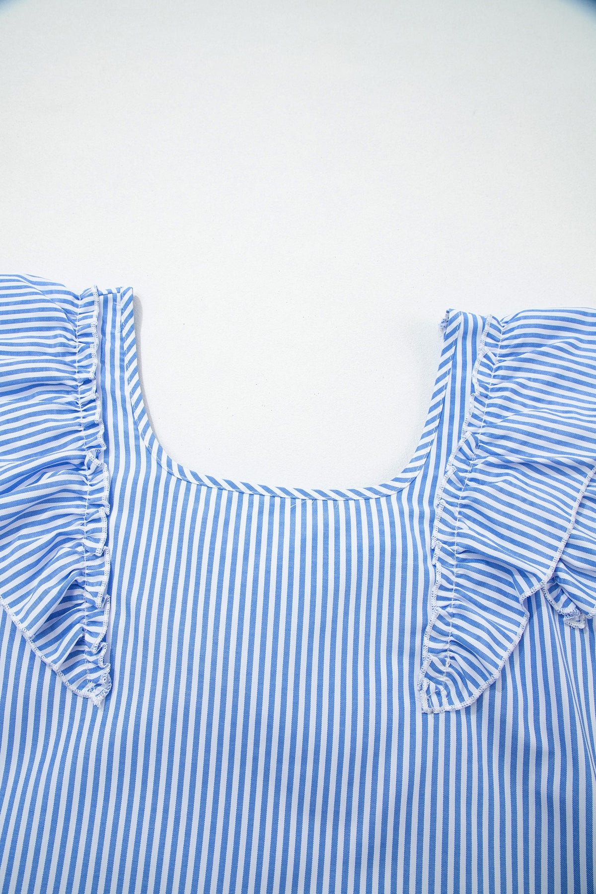 Fayette | Square Neck Ruffle Sleeve Blouse with Bow Detail