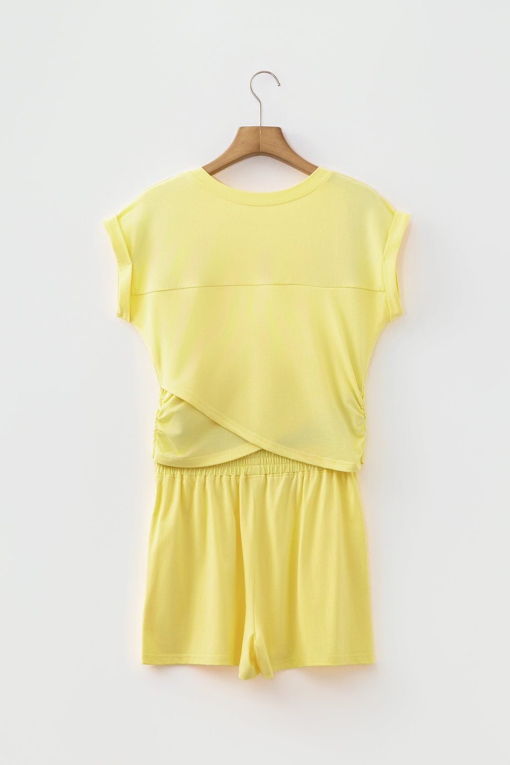 Esmee | Short Sleeve Two Piece Shorts Set with Elastic Waist and Pockets