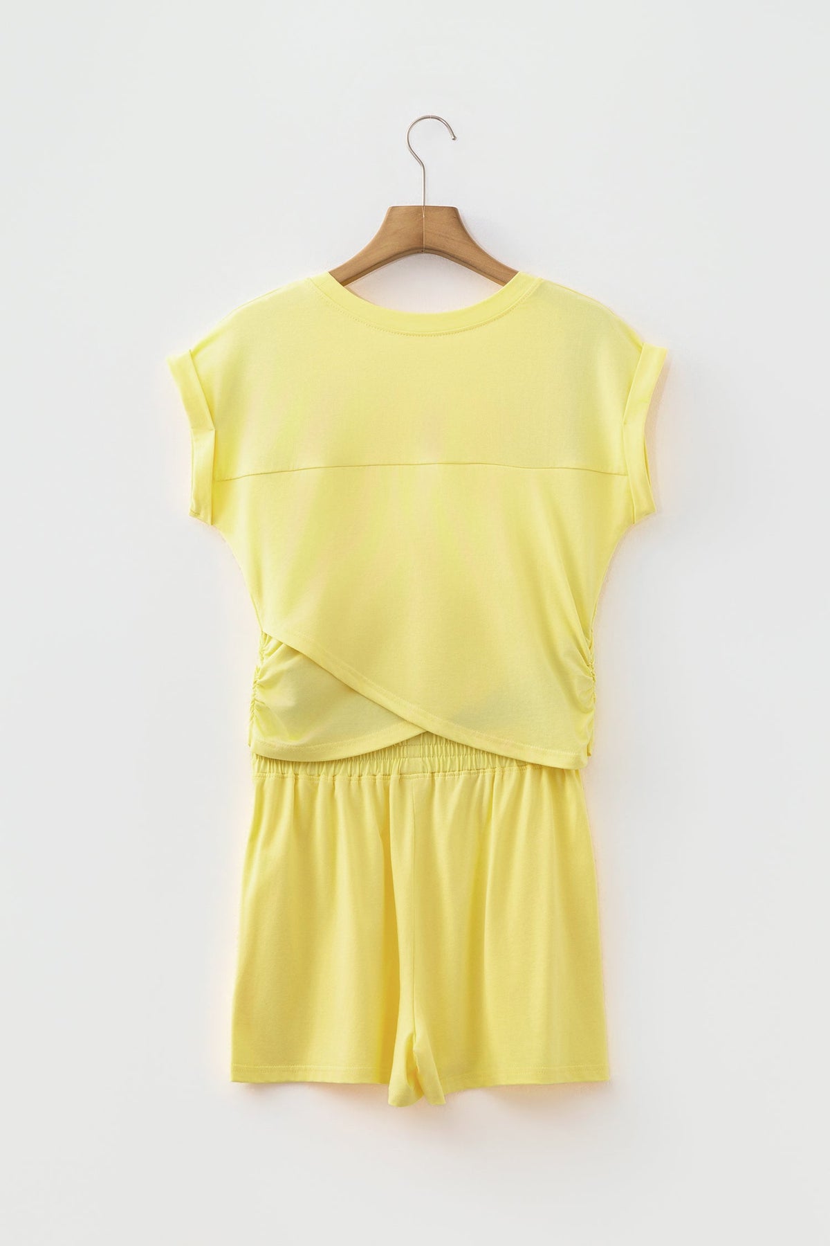Esmee | Short Sleeve Two Piece Shorts Set with Elastic Waist and Pockets