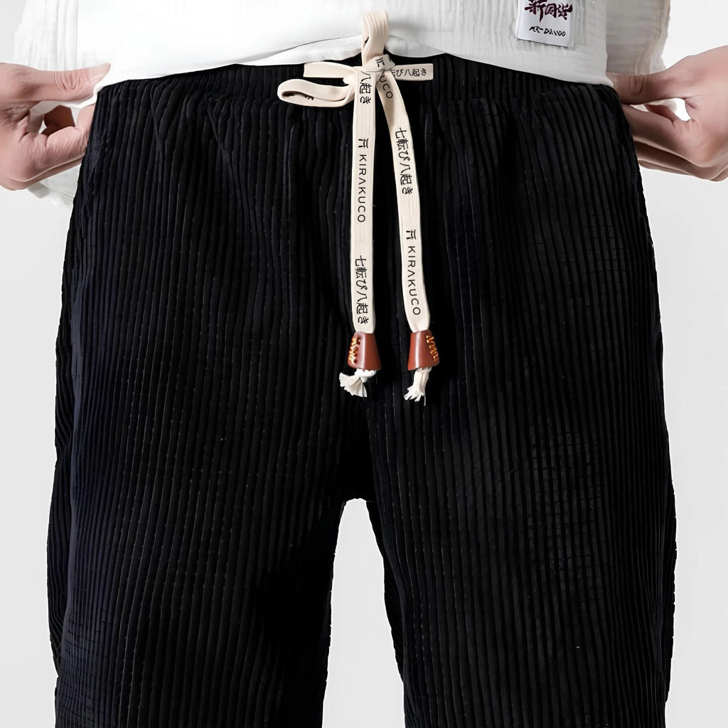 Corvino | Soft Velvet Tailored Pants for Men with Warm Cool Weather Comfort