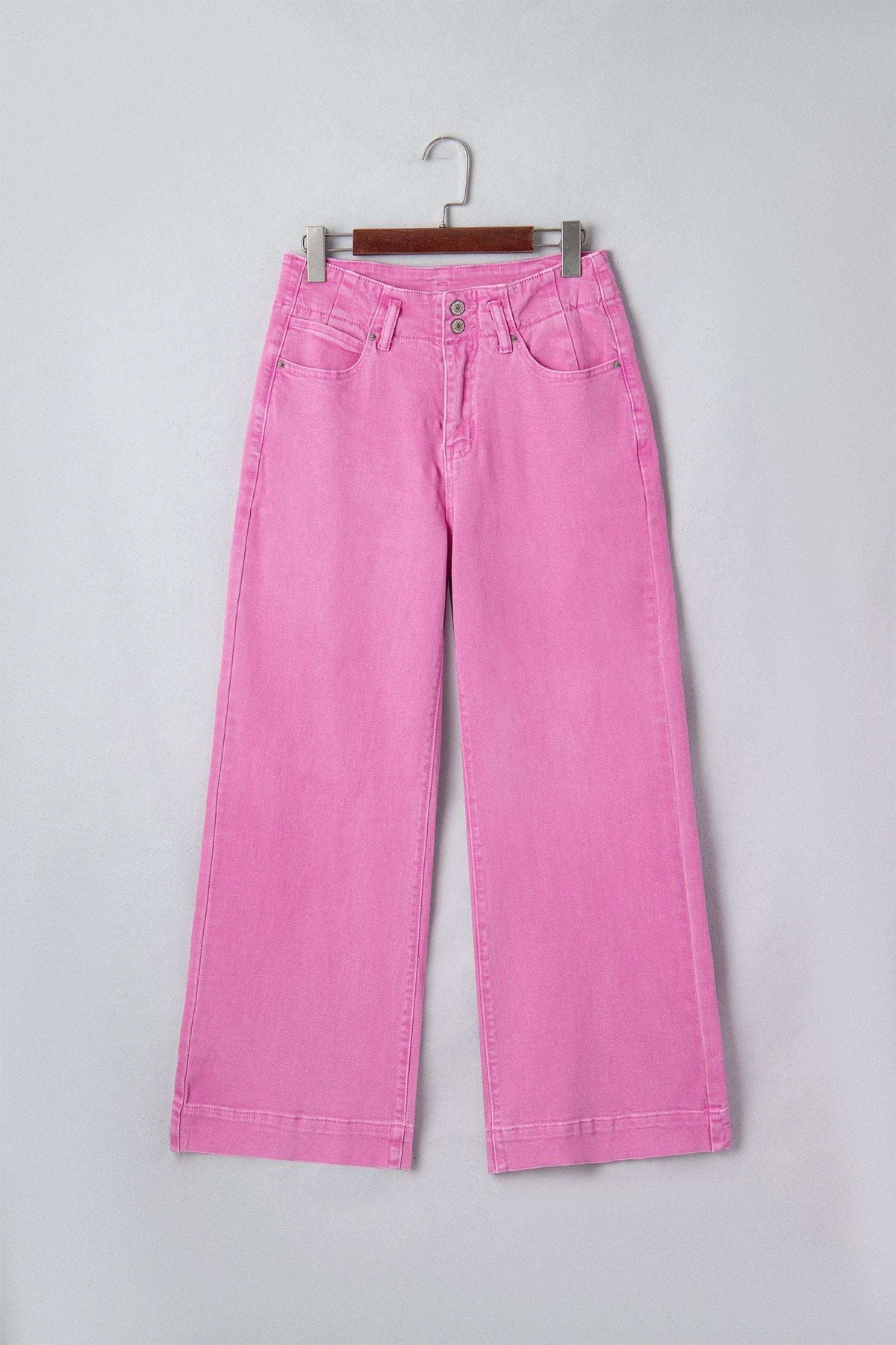 Bellina | High Rise Two Button Flare Jeans for Women with Clean Straight Seams