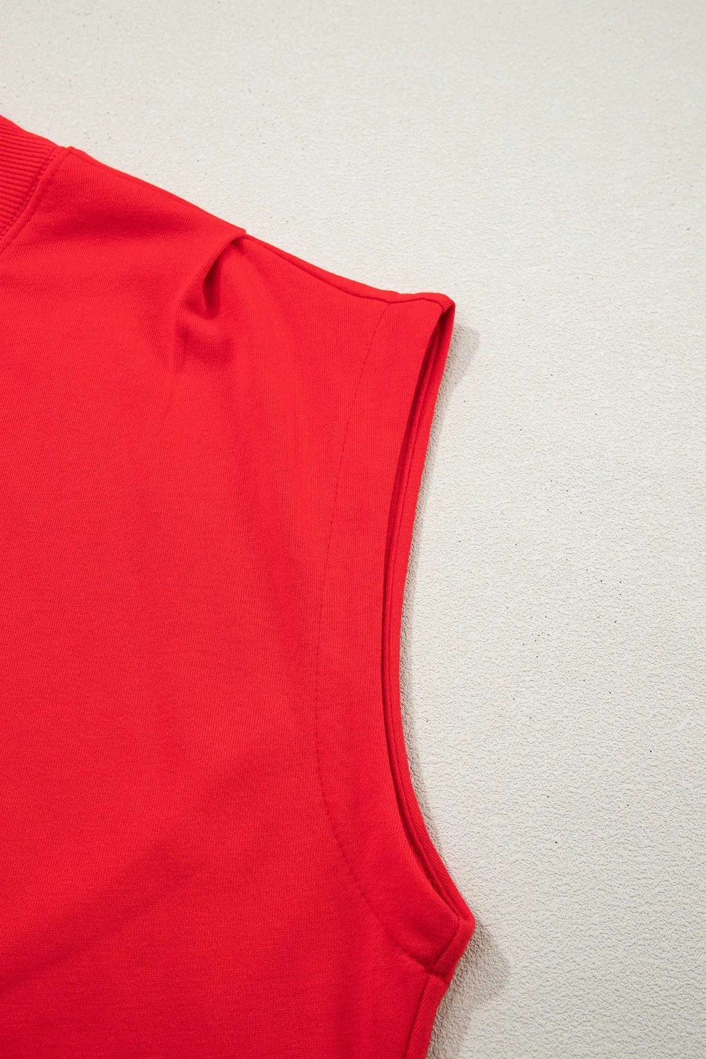 Danae | Mock Neck Cap Sleeve Relaxed Top for Everyday Layering