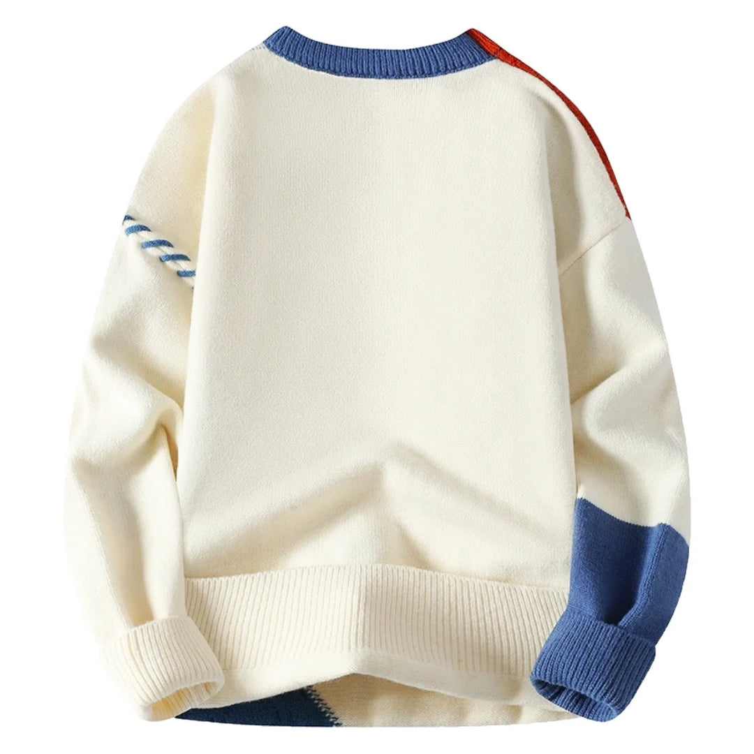 Calvino | Signature Ribbed Crew Neck Sweater for Cool Evenings and Layering