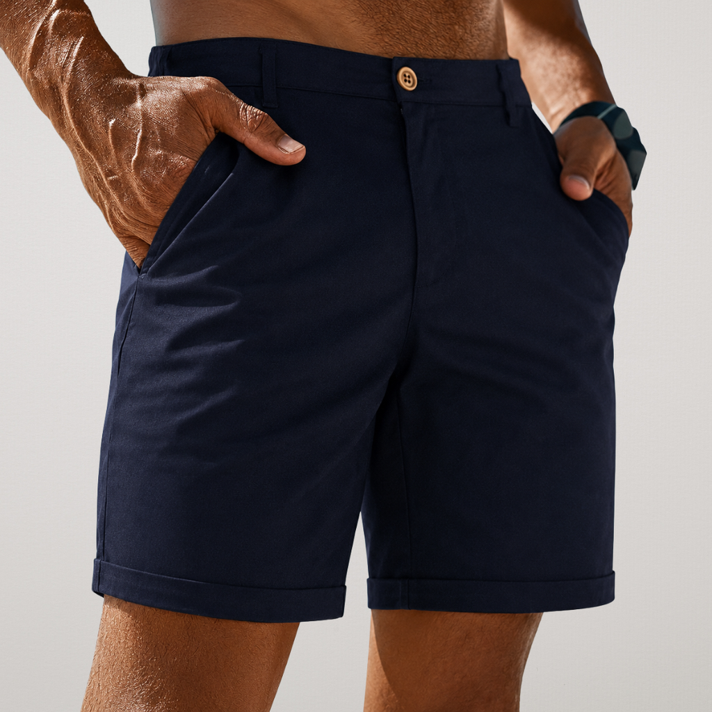 Zeffiro | Tailored Cotton Chino Shorts for Smart Summer Days