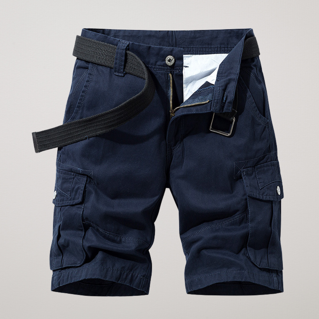 Delmare | Multi Pocket Utility Cargo Shorts for Outdoor Days and Travel