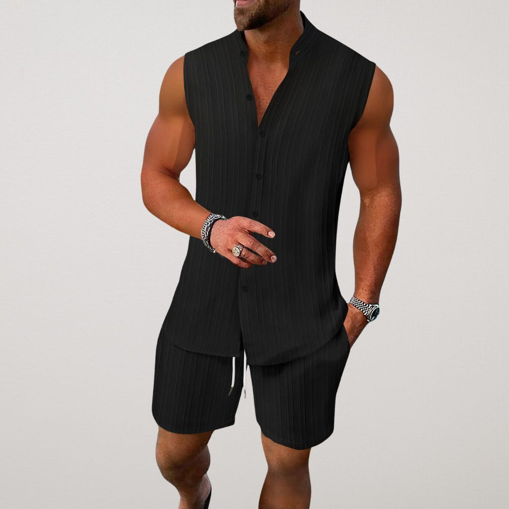 Cerulo | Two Piece Linen Blend Resort Set for Summer Travel and Evenings Out