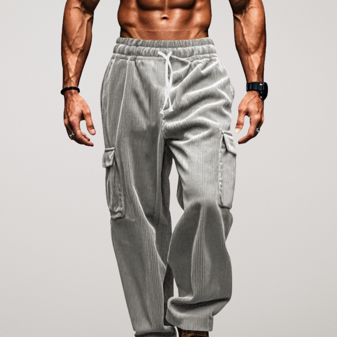 Savarno | Straight Leg Utility Cargo Trousers for Everyday Urban Wear
