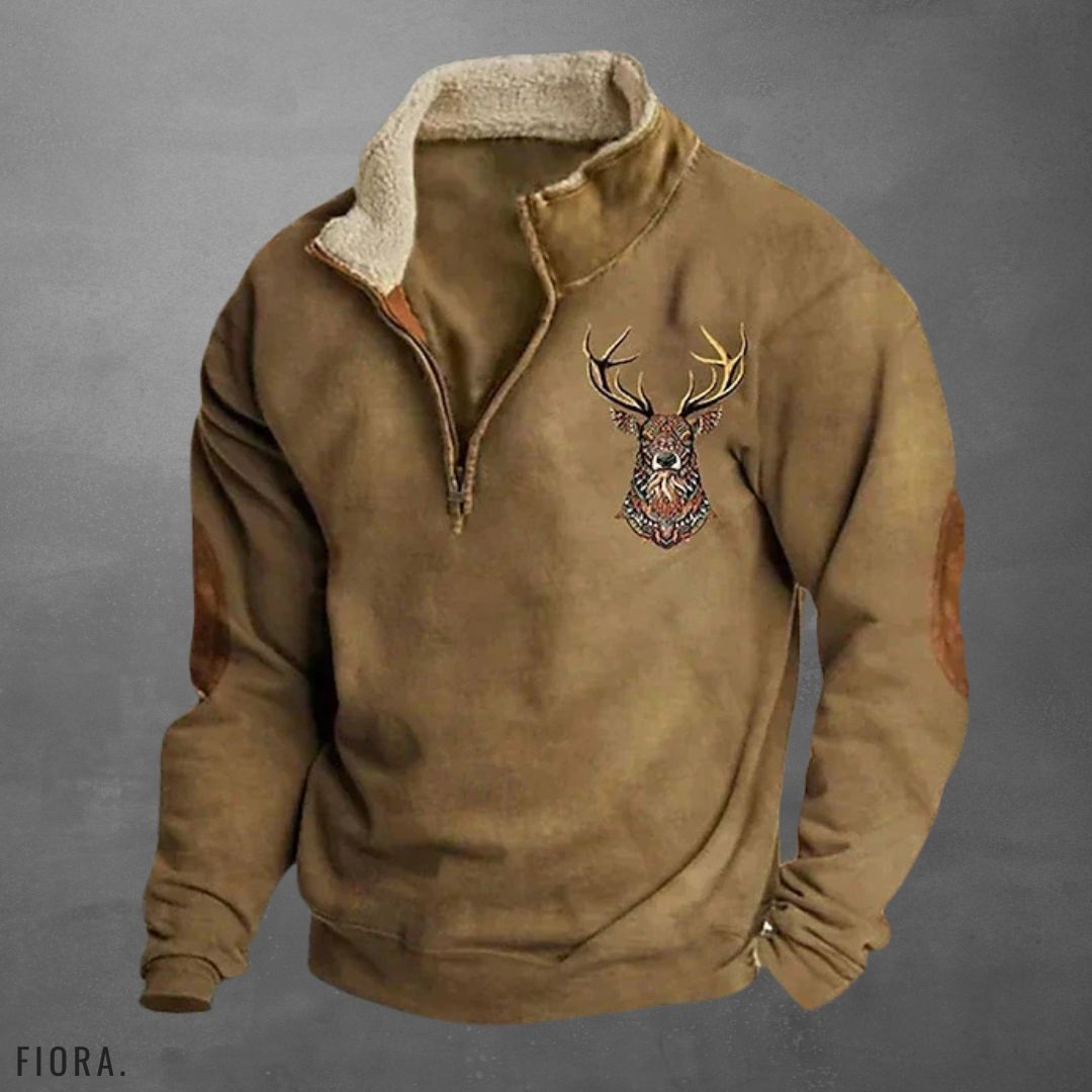 Grasseto | Quarter Zip Ribbed Pullover for Cool Mornings and Smart Casual Days