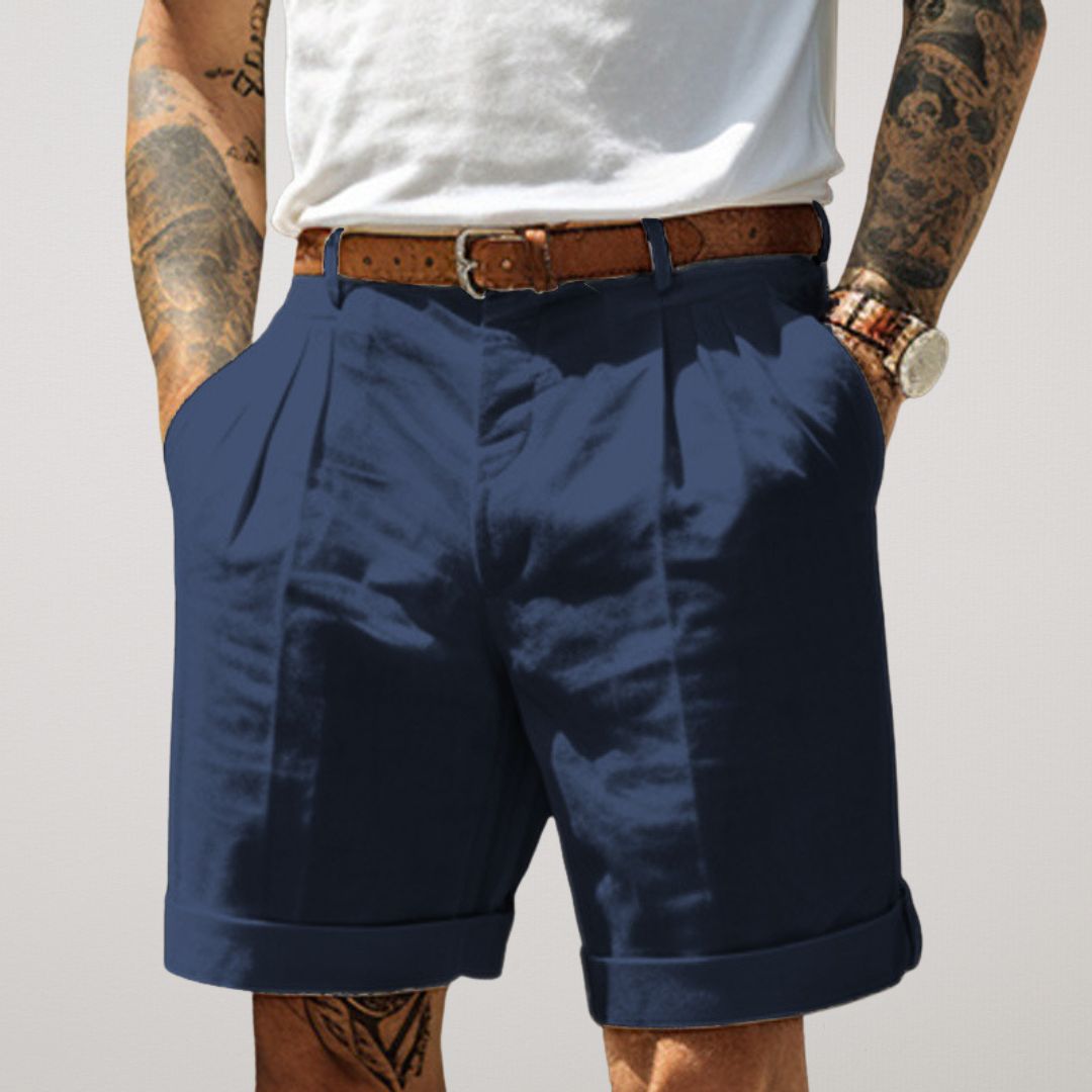 Cavallino | Pleated Front Tailored Summer Shorts for Smart Warm Weather Days