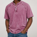 Fontano | Vintage Washed Henley Polo for Everyday Smart Casual Wear
