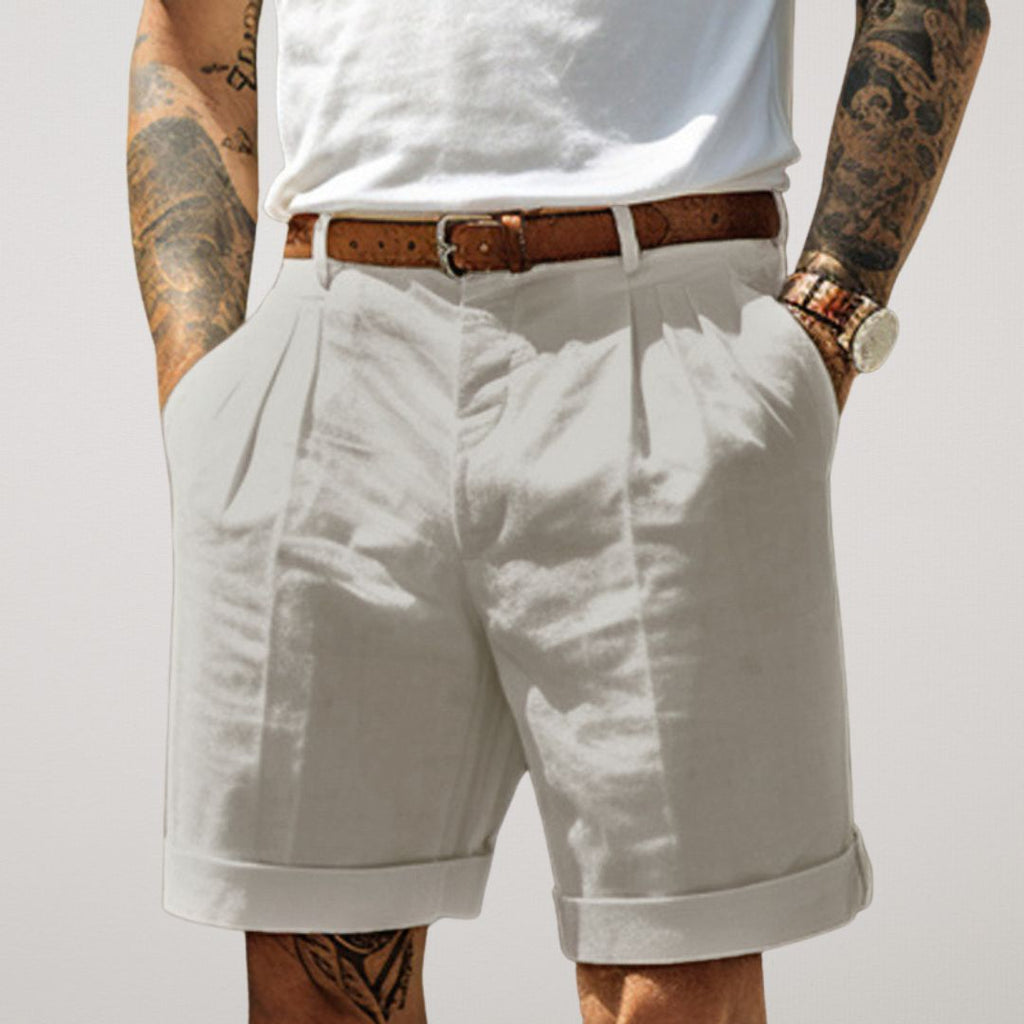 Cavallino | Pleated Front Tailored Summer Shorts for Smart Warm Weather Days