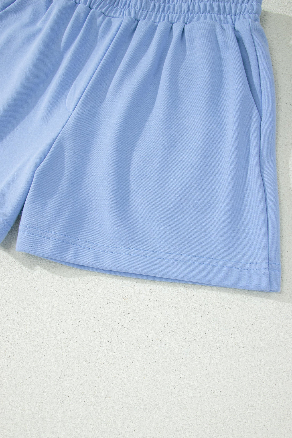 Portia | Half Zip Ruffle Sleeve Top and Shorts Two Piece Set