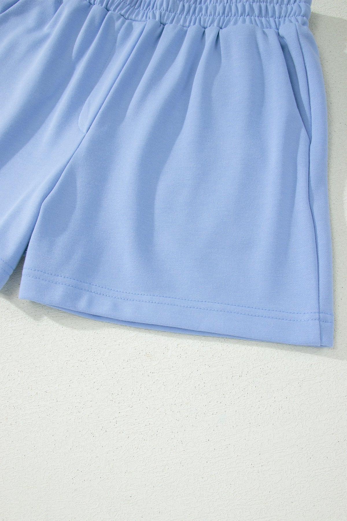 Portia | Half Zip Ruffle Sleeve Top and Shorts Two Piece Set