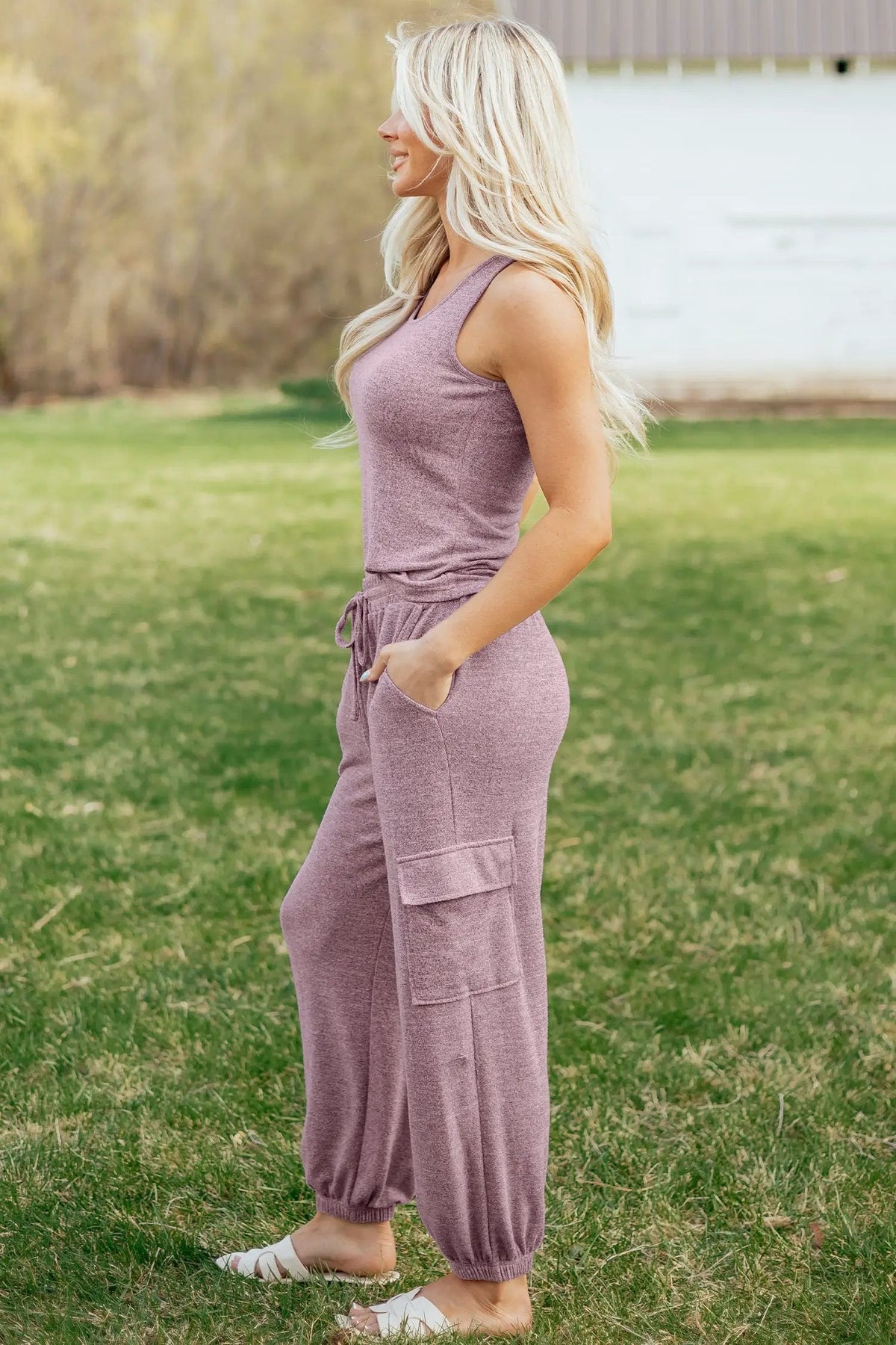 Verena | Sleeveless Tank and Drawstring Jogger Two Piece Set