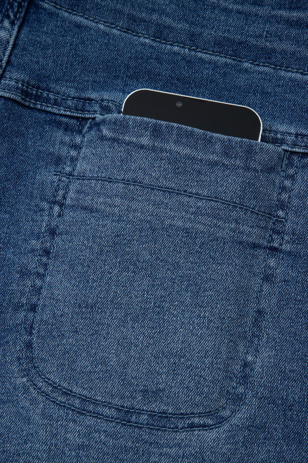 Alessia | Wrap Front Denim Skort with Tie Waist and Hidden Shorts