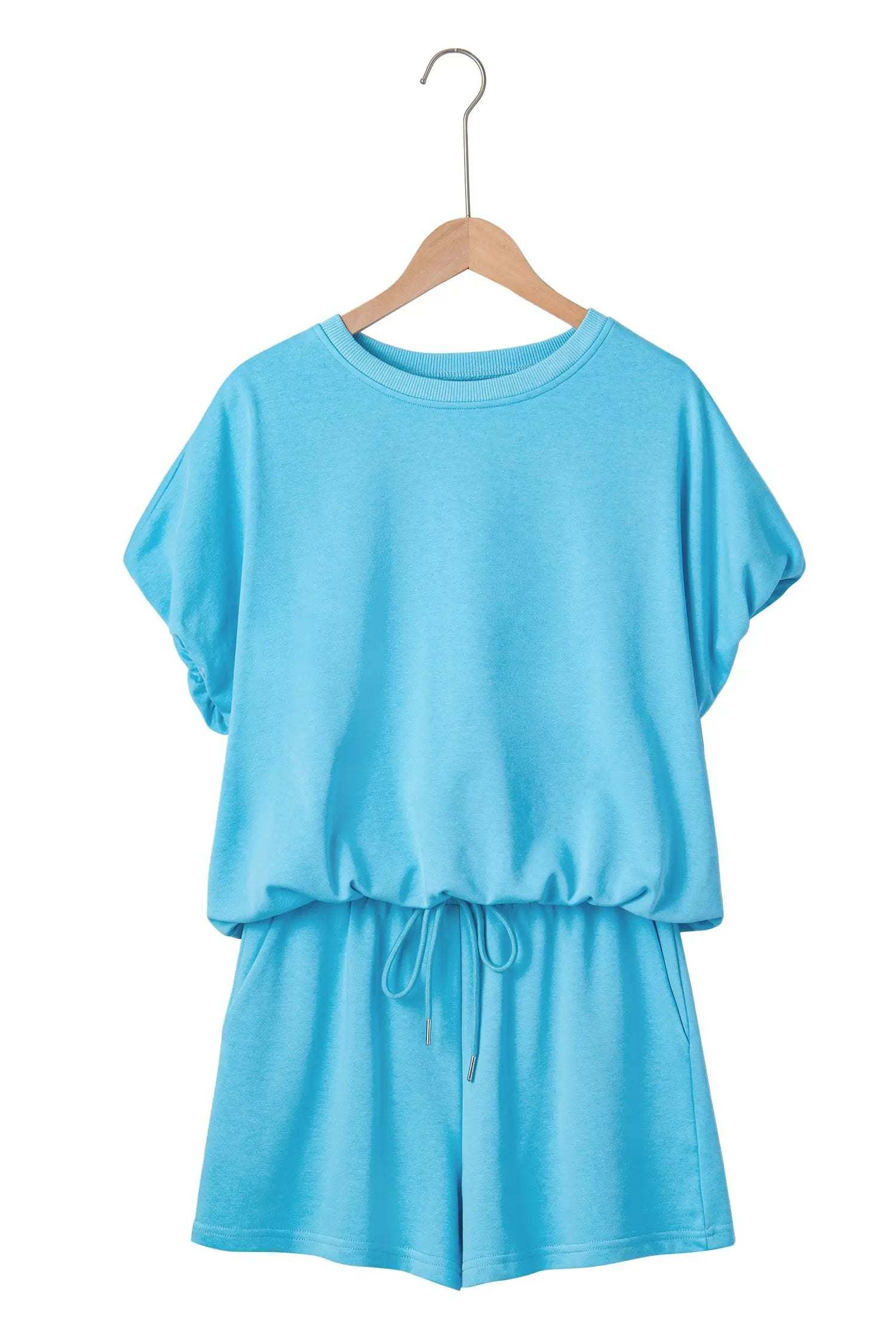 Paloma | Relaxed Blouson Top and Drawstring Shorts Two Piece Set