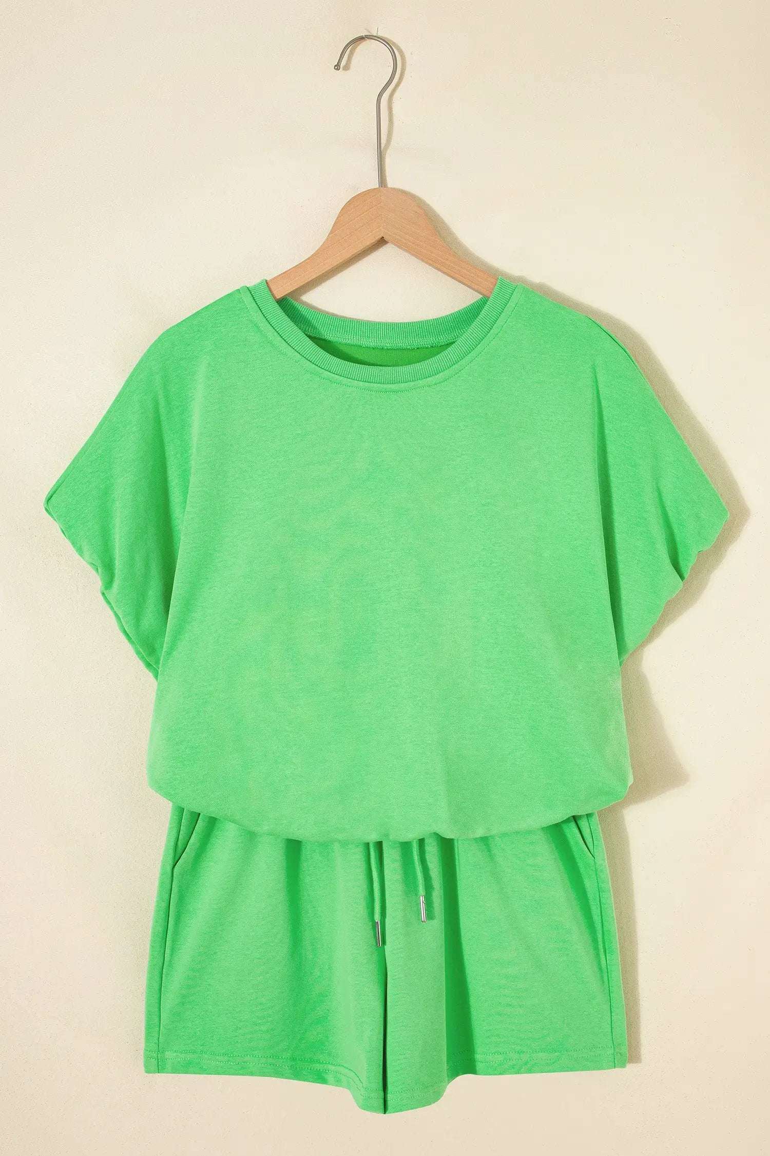Paloma | Relaxed Blouson Top and Drawstring Shorts Two Piece Set