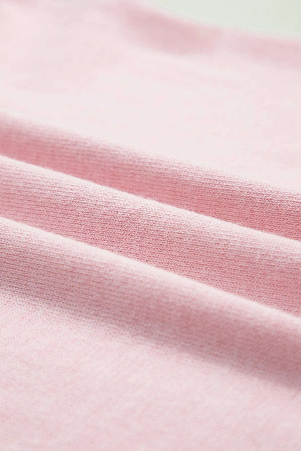 Delphine | Lace Trimmed V Neck Short Sleeve Knit Sweater for Warm Weather