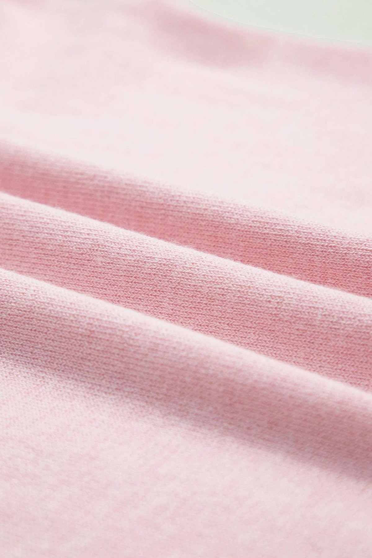 Delphine | Lace Trimmed V Neck Short Sleeve Knit Sweater for Warm Weather