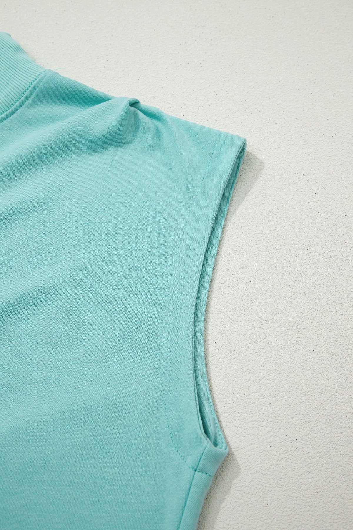 Danae | Mock Neck Cap Sleeve Relaxed Top for Everyday Layering