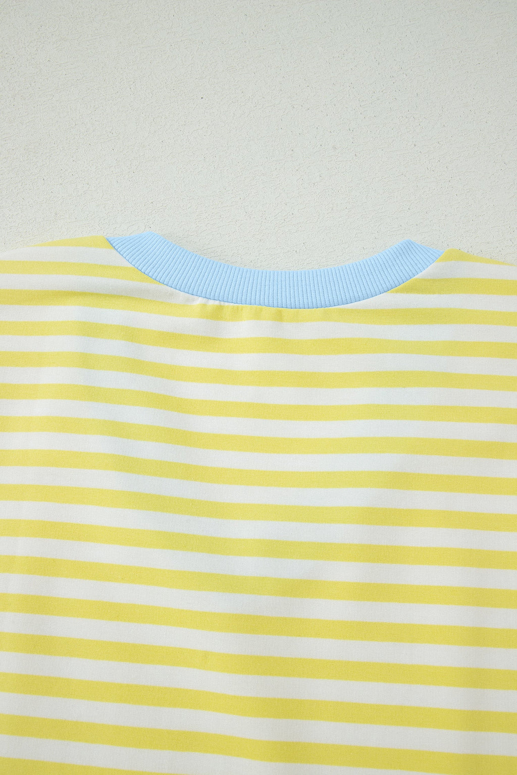 Juliette | Striped Contrast V Neck Tee and Drawstring Shorts Set