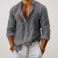 Belmonte | Breathable Long Sleeve Linen Shirt for Warm Weather Smart Casual