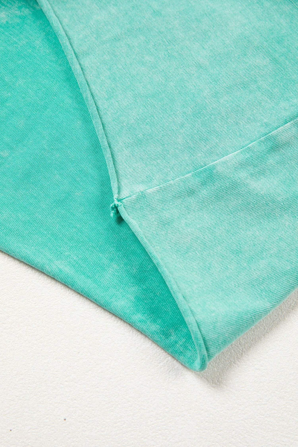 Carlotta | Mineral Washed Drawstring Shorts with Raw Edge Hem