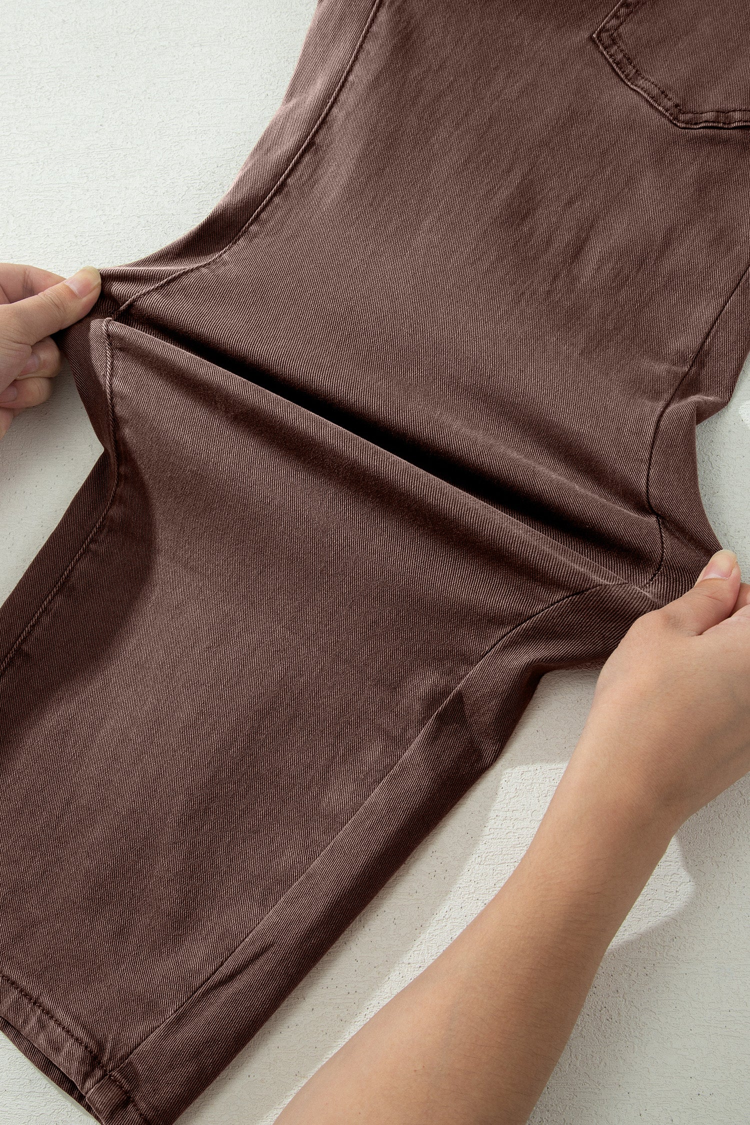 Romilly | Ankle Length Barrel Leg Jeans with Square Patch Pockets