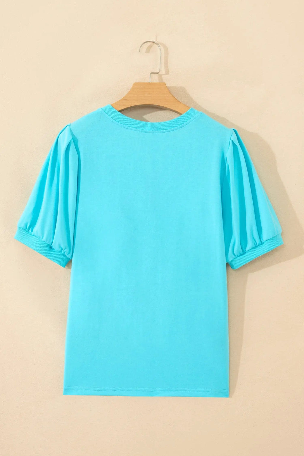 Willa | V Neck Puff Sleeve Blouse in a Clean Solid Finish