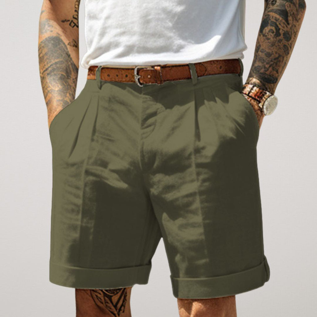 Cavallino | Pleated Front Tailored Summer Shorts for Smart Warm Weather Days