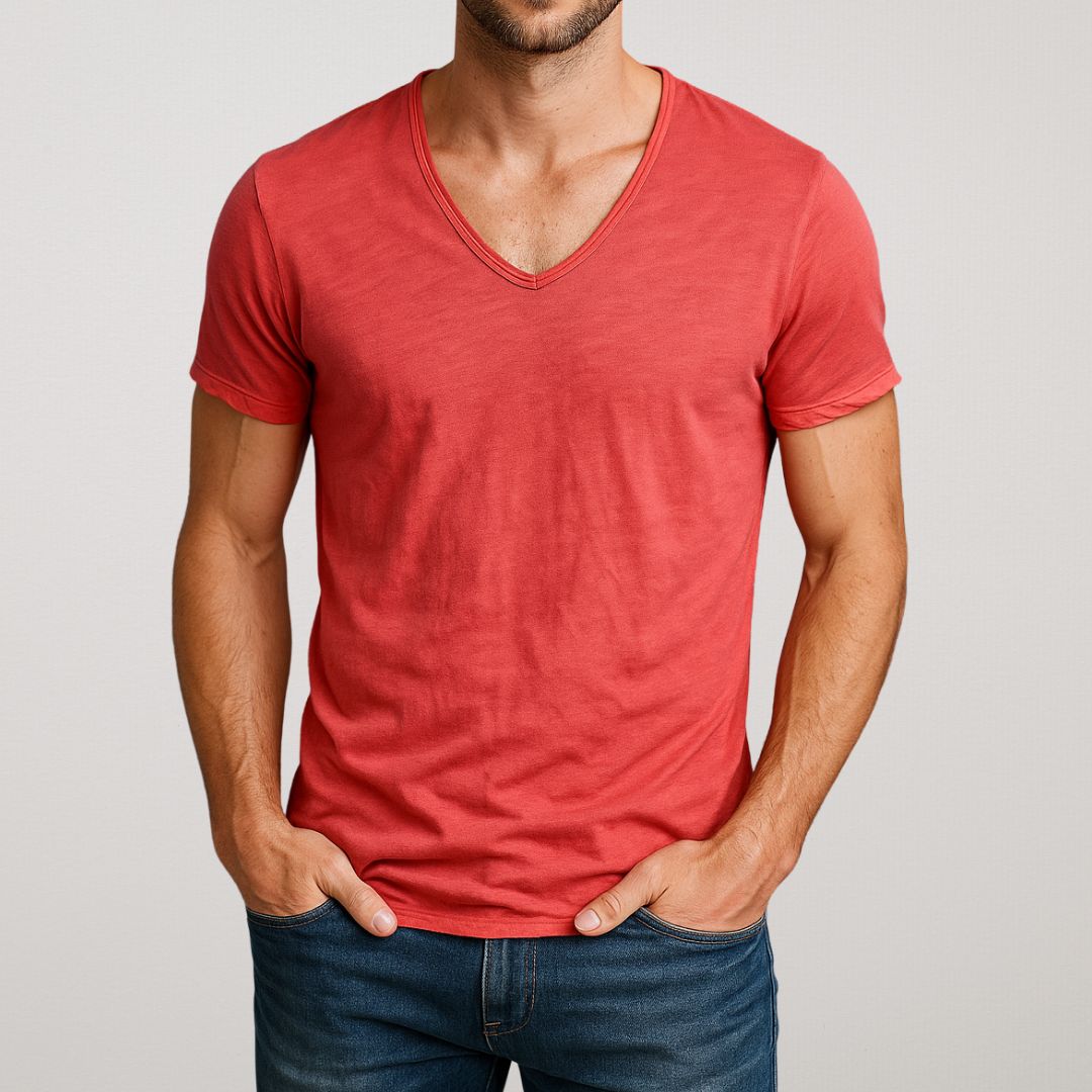 Fabrino | Soft Combed Cotton T Shirt for Everyday Comfort and Layering