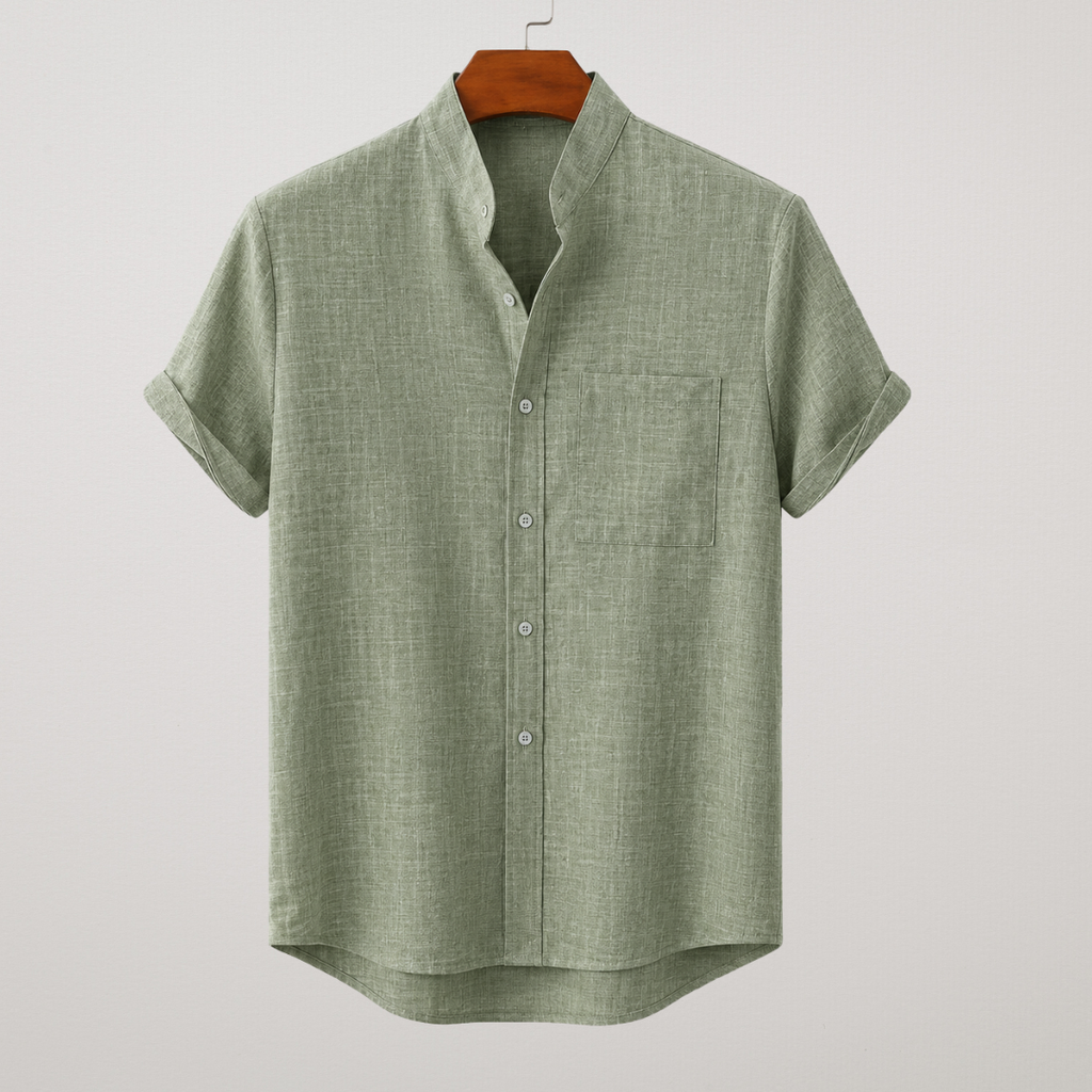 Terrano | Short Sleeve Camp Collar Shirt for Holiday and Poolside Days