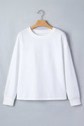 Brienne | Dropped Shoulder Long Sleeve Top with Relaxed Drape