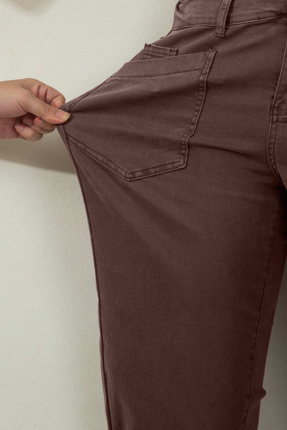 Romilly | Ankle Length Barrel Leg Jeans with Square Patch Pockets