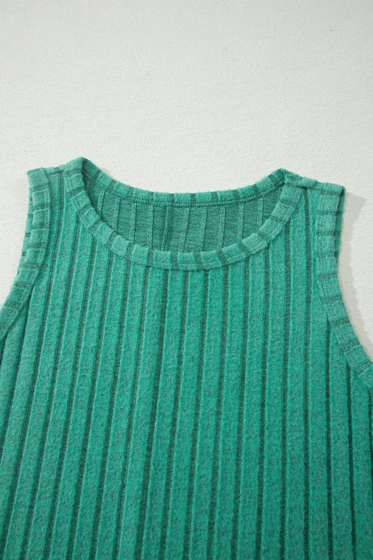 Noelia | Ribbed Mineral Washed Slim Fit Tank Top for Layering