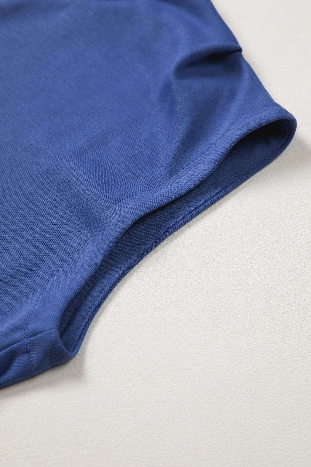 Danae | Mock Neck Cap Sleeve Relaxed Top for Everyday Layering