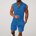 Cerulo | Two Piece Linen Blend Resort Set for Summer Travel and Evenings Out