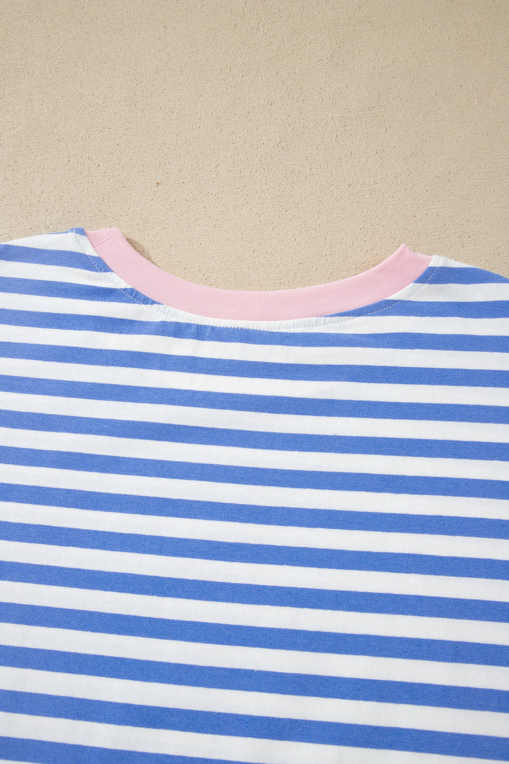 Lucienne | Striped Crewneck Tee and Knot Front Shorts Two Piece Set